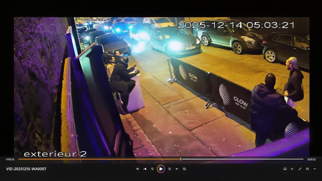 Processed image with license plate annotations