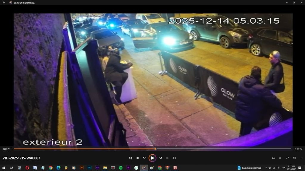 Processed image with license plate annotations