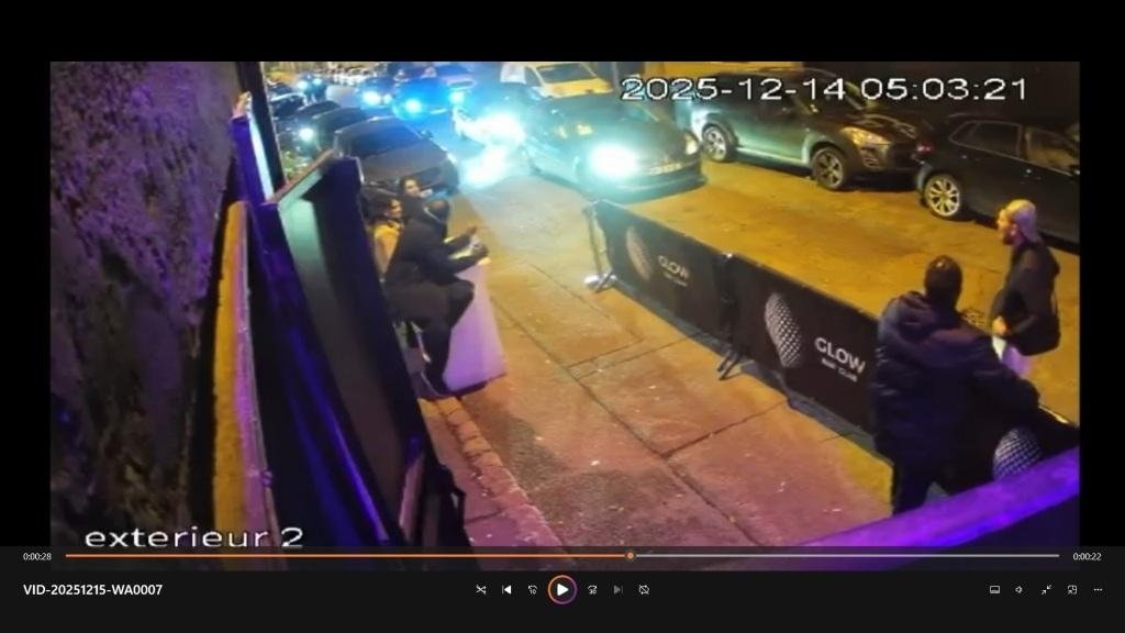 Processed image with license plate annotations