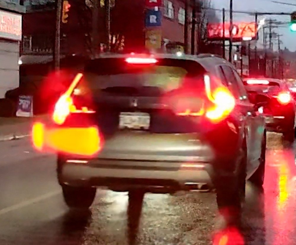 Processed image with license plate annotations