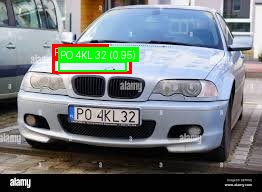 Processed image with license plate annotations