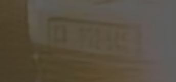 Processed image with license plate annotations