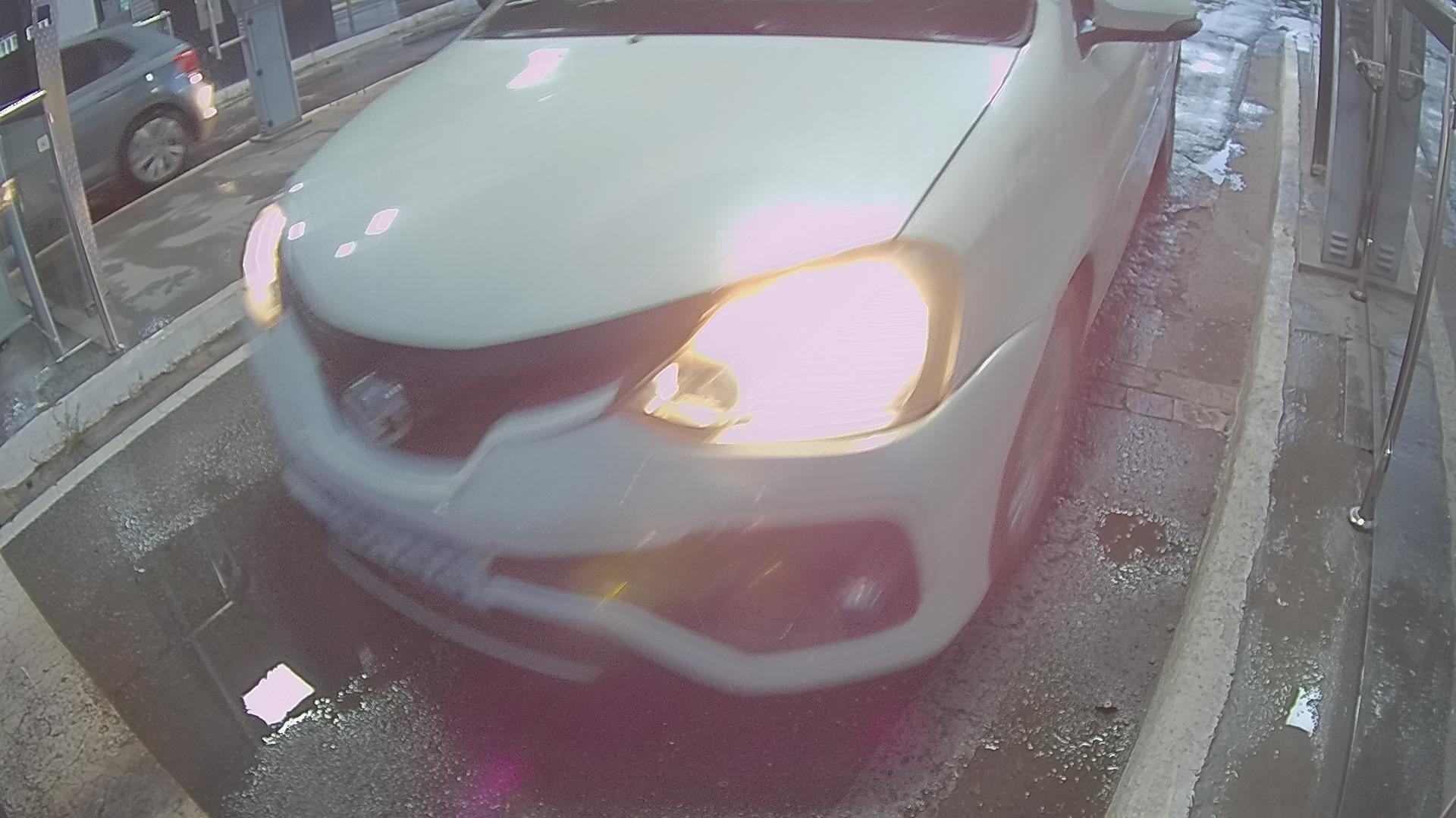 Processed image with license plate annotations