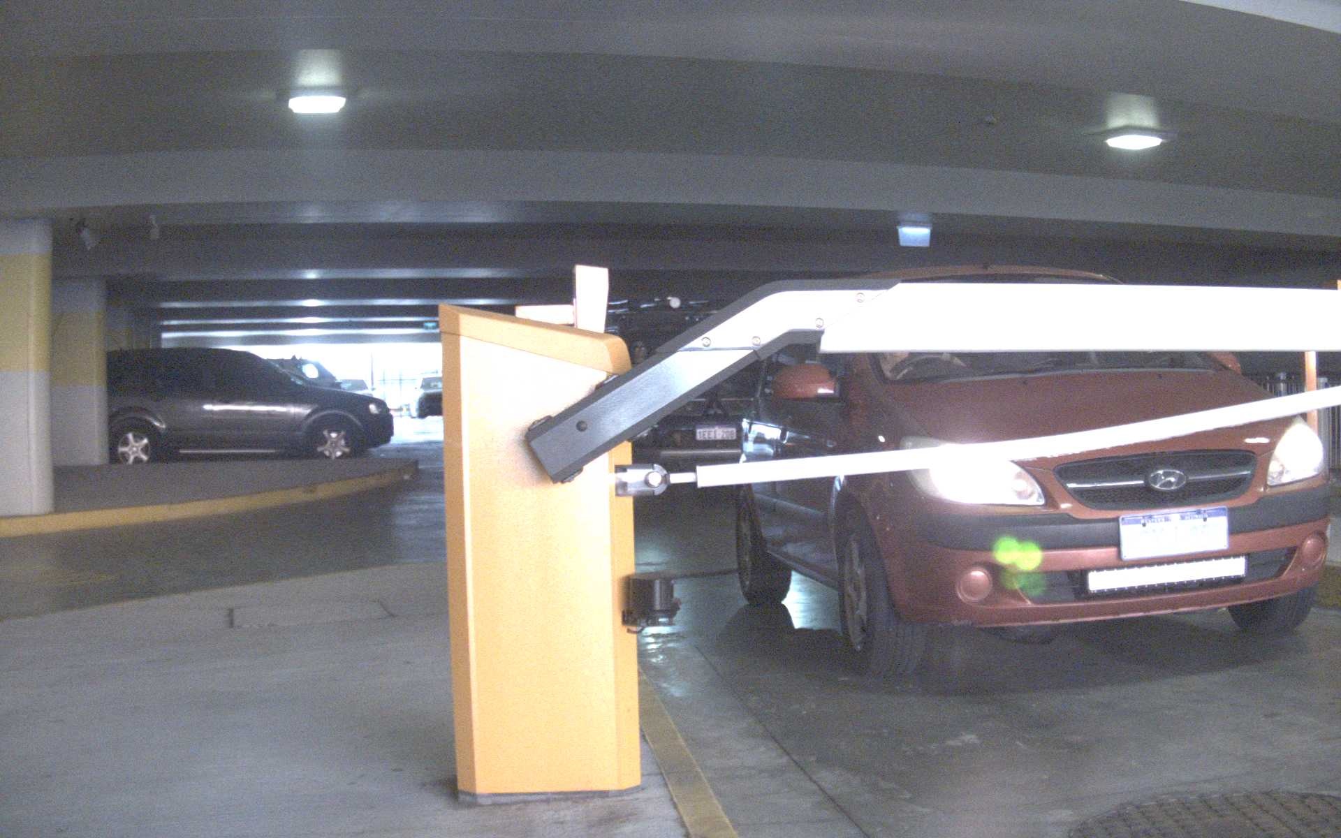 Processed image with license plate annotations