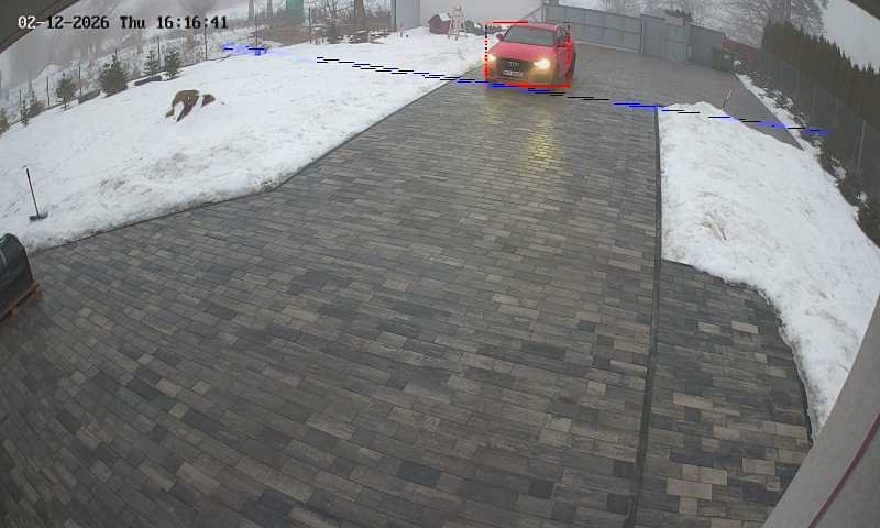 Processed image with license plate annotations