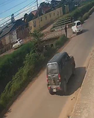 Processed image with license plate annotations